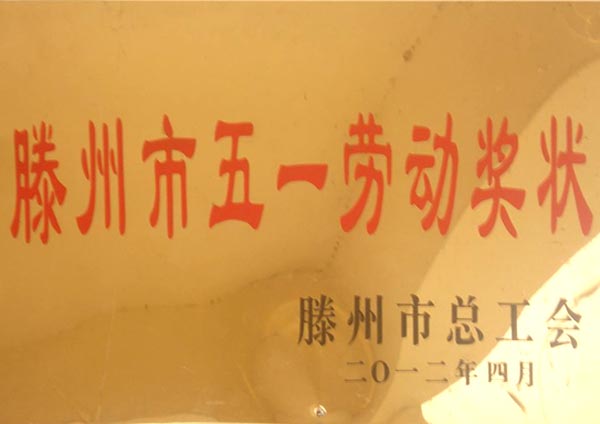 滕州市五一勞動獎狀